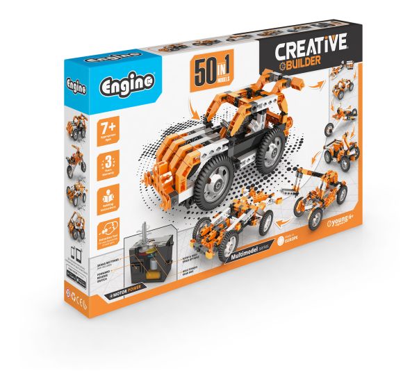 Set Engino Creative Builder 50-in-1 Motorised Multimodel - Albagame