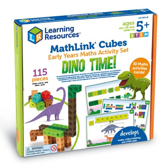Set Mathlink Cubes Early Maths Activity Dino Time - Albagame