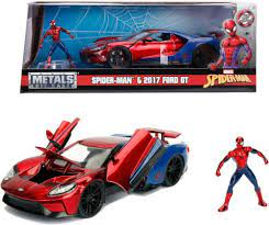 Vehicle Jada Marvel Ford GT 2017 With Spider-Man 1:24 - Albagame