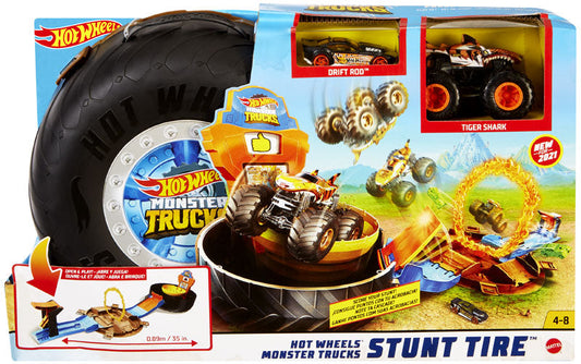 Set Hot Wheels Monster Trucks Stunt Tyre - Albagame