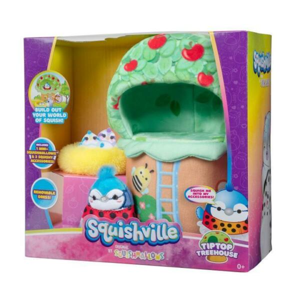 Plush Squishville Tip Top Treehouse Deluxe Play Scene - Albagame