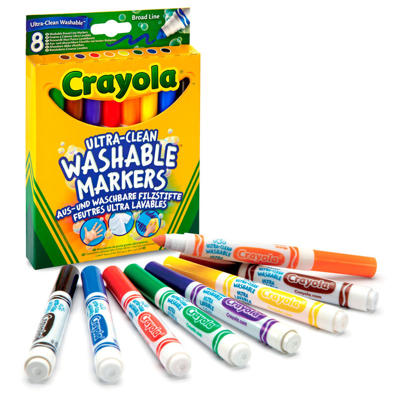 Crayons Crayola 8 Ultra Clean Large - Albagame