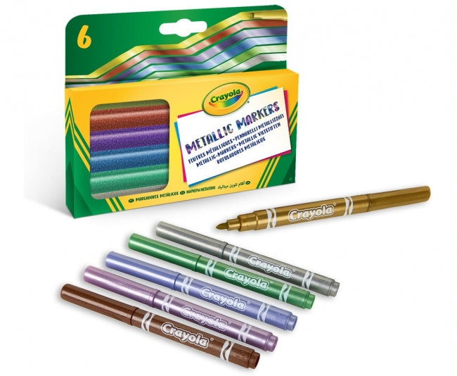 Markers Crayola 6 Metallic - Albagame