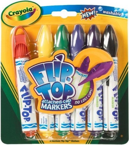 Markers Crayola 6 Flip Top - Albagame