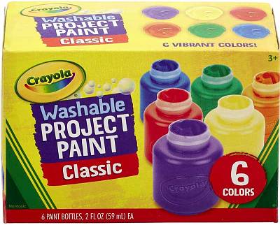 Washable Paint Crayola 6 Colours Project Paint Classic - Albagame