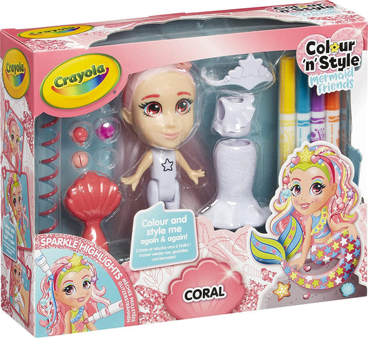 Crayola Colour 'n' Style Friends Mermaids Coral - Albagame