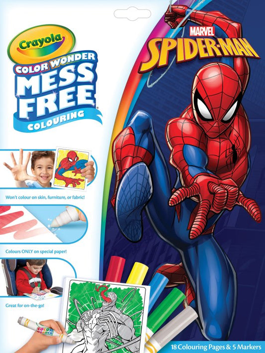 Colouring Book Crayola Spiderman Colour Wonder - Albagame