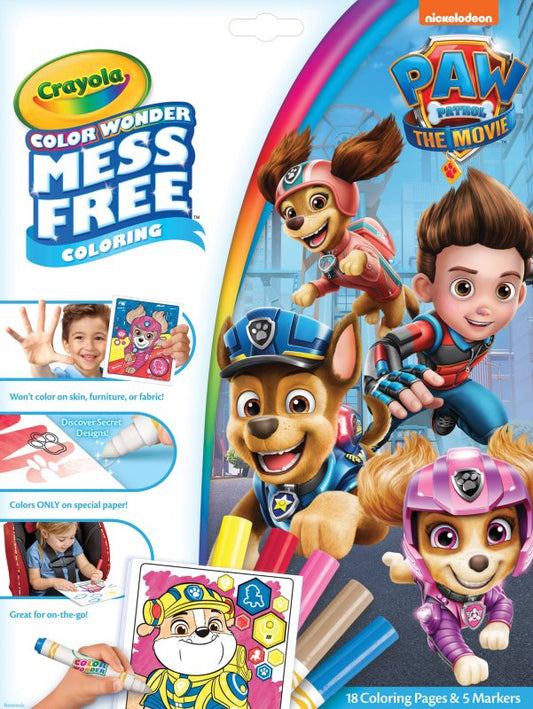 Colouring Book Crayola Paw Patrol Adventure Pups Colour Wonder - Albagame