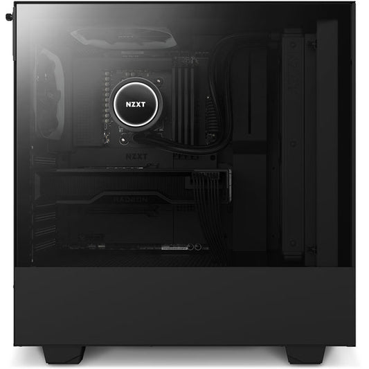 Case NZXT H510 Flow , 2x Aer F 120mm Fans , Mid Tower , Tempered Glass , Black , CA-H52FB-01 - Albagame