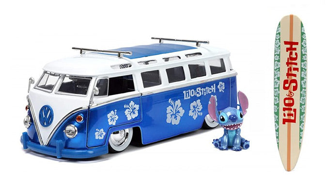 Vehicle Jada Disney Lilo & Stitch VW Volkswagen T1 Bus With Stitch 1:24 - Albagame