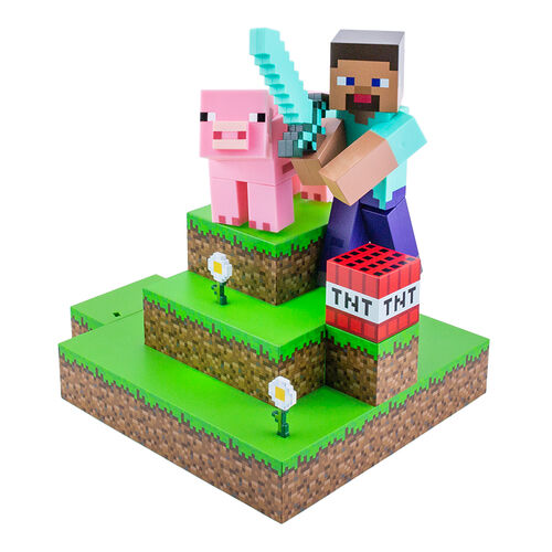 Gaming Light Minecraft Diorama Steve - Albagame