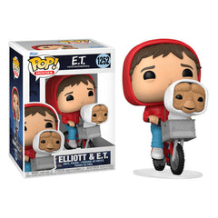 Figure Funko Pop! Movies 1252: E.T. 40th Elliot & ET in Bike - Albagame