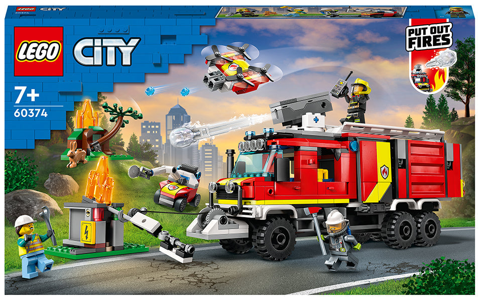 Lego City Fire Fire Command Truck 60374 - Albagame