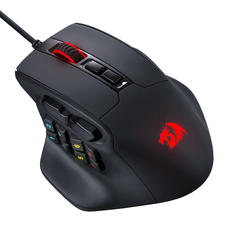 Mouse Redragon M811 Aatrox RGB , 10 Side Macro Keys , Black , M811-RGB - Albagame