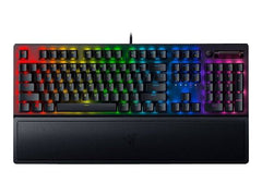 Keyboard Razer Blacwidow V3 , mechanical with green switches , wrist rest , Chroma RGB , Black , RZ03-03541200-R3P1 - Albagame