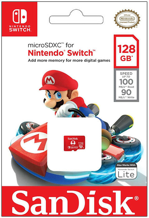 Card Micro SDXC 128GB SanDisk Nintendo Switch - Albagame