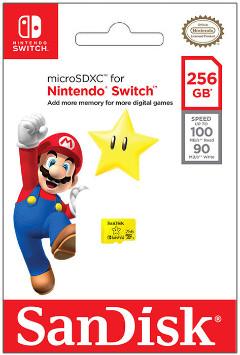 Card Micro SDXC 256GB SanDisk Nintendo Switch - Albagame