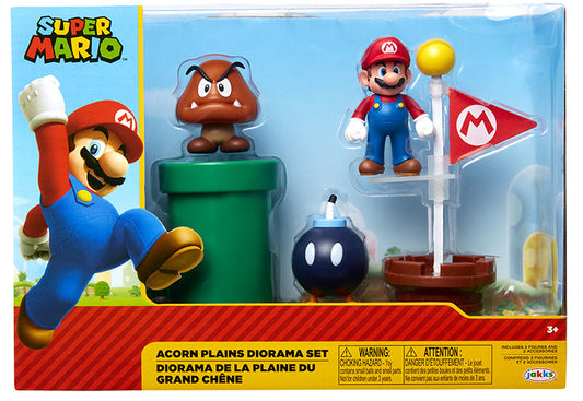 Figure Nintendo Super Mario Acorn Plains Diorama Set - Albagame