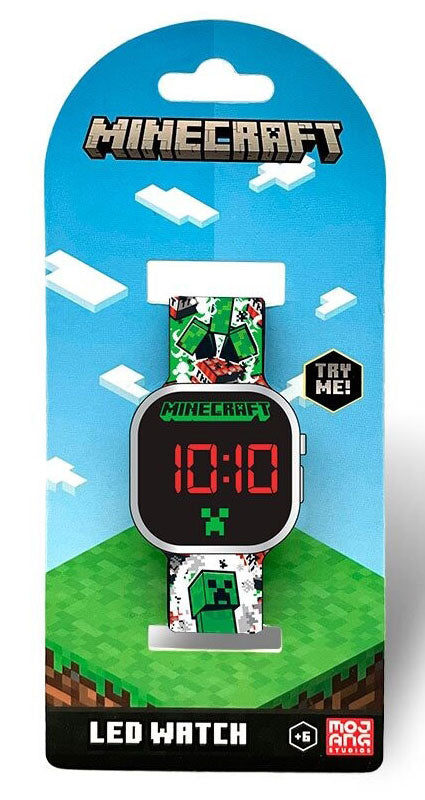 Led Watch Minecraft Creeper Green - Albagame