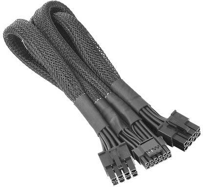 PSU Cable Extensions Thermaltake 12+4 pin PCIe 5.0 , 600Watt rated 12VHPWR , Requires 2 8-pin PCIe-Connectors on PSU side , AC-063-CN1NAN-A1 - Albagame