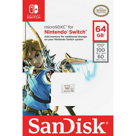 Card Micro SDXC 64GB SanDisk Nintendo Switch - Albagame