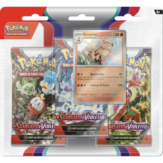 Card Pokémon Scarlatto e Violetto 3 Pack - Albagame
