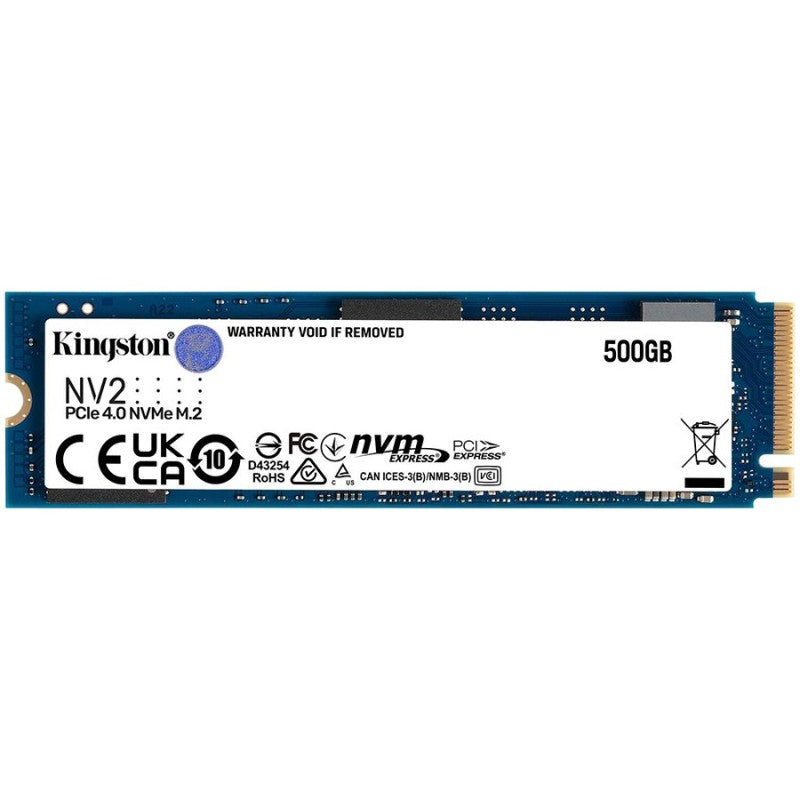 SSD 500GB Kingston NV2 M.2 PCIe Gen4 x4 , read/write: 3500/2100 , SNV2S/500G - Albagame
