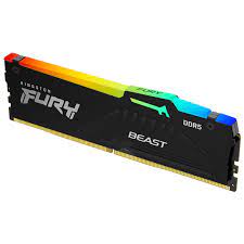 RAM 16GB Kingston FURY Beast RGB 1x 16GB 5200Mhz DDR5 , Black , KF552C36BBEA-16 - Albagame