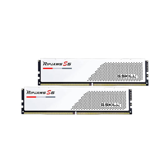 RAM 32GB G.Skill Ripjaws S5 2x 16GB 5600Mhz DDR5 , White , F5-5600J4040C16GX2-RS5W - Albagame