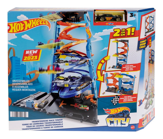 Set Hot Wheels City Transforming Race Tower - Albagame