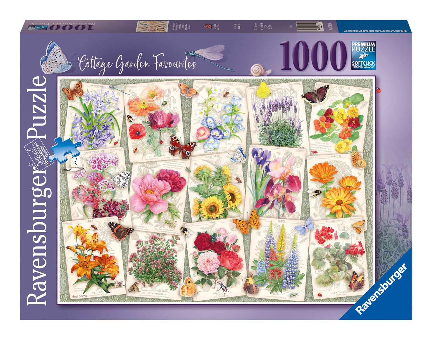 Puzzle Ravensburger Country Garden Favourites 1000Pcs - Albagame