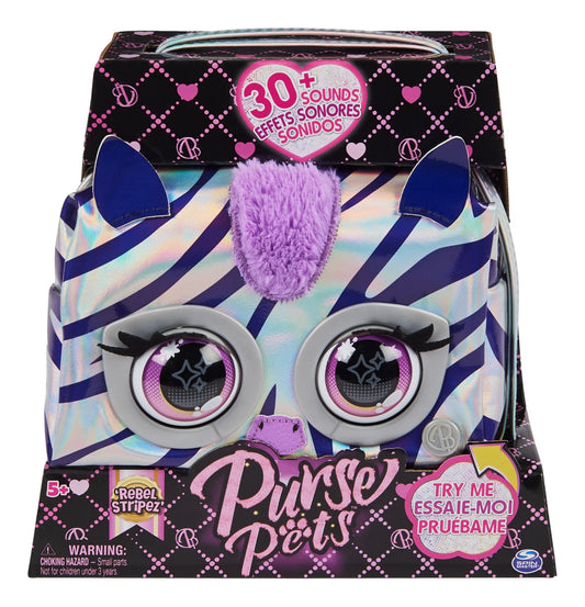 Crossbody Bag Purse Pets Metallic Rebel Stripez - Albagame