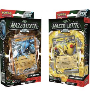 Card Pokemon Mazzo Lotte EX Ampharos-Ex / Lucario-Ex - Albagame