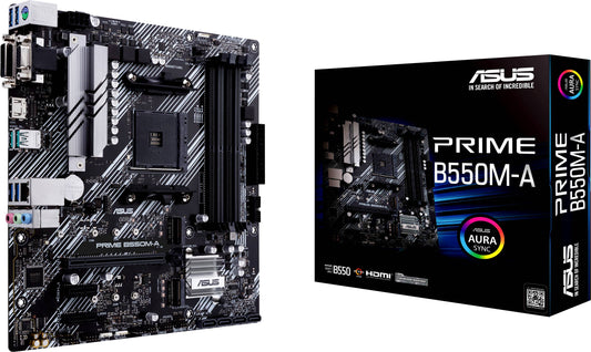 Motherboard ASUS PRIME B550M-A , DDR4 , MicroATX , Socket AM4 , 90MB14I0-M0EAY0 - Albagame