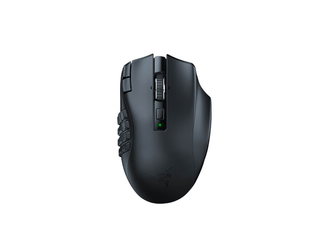 Mouse Razer NAGA V2 HyperSpeed , 30K DPI , Wireless/Bluetooth , 19 Programmable Buttons , Black , RZ01-03600100-R3G1 - Albagame