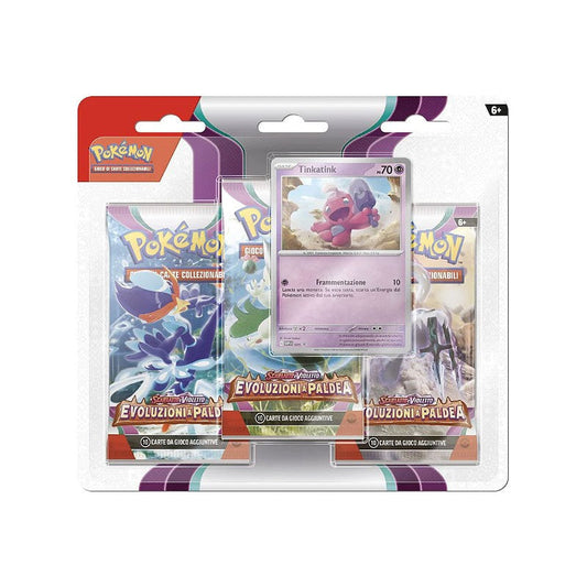 Card Pokémon Scarlatto e Violetto Evoluzioni a Paldea 3 Pack - Albagame