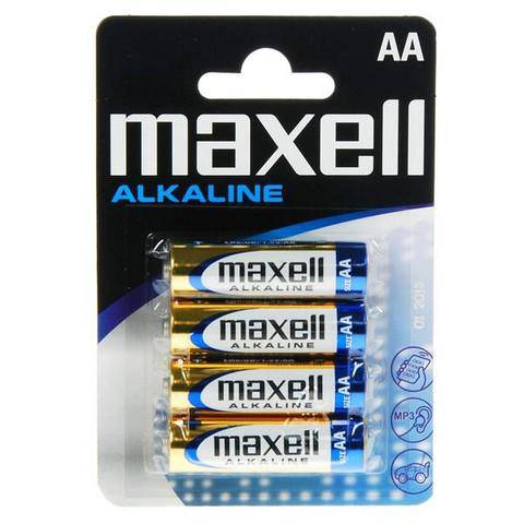 Batterie Maxell LR6 AA 1.5V Alkaline Blister Pack (4Pcs) Box 12 [16376] - Albagame