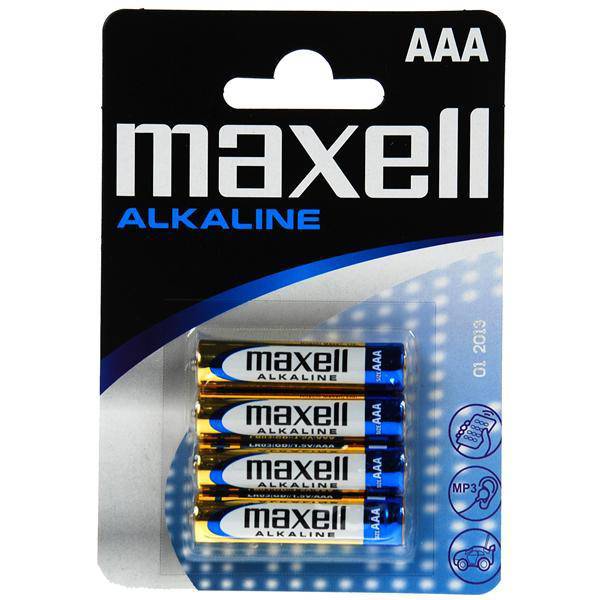 Batterie Maxell LR03 AAA 1.5V Alkaline Blister Pack (4Pcs) Box 12 [16401] - Albagame