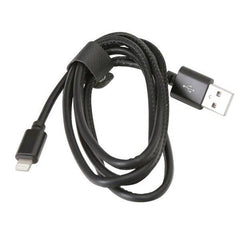 Cable Platinet Usb For Apple Usb Lightning Leather Cable 1m 2.4A Black [43297] - Albagame