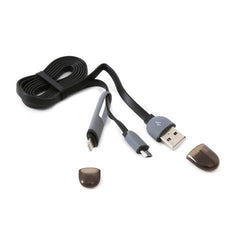 Cable Platinet Universal 2 In 1-Micro Usb&Lighting Plugs Iphone 5/6 Black [42870] - Albagame