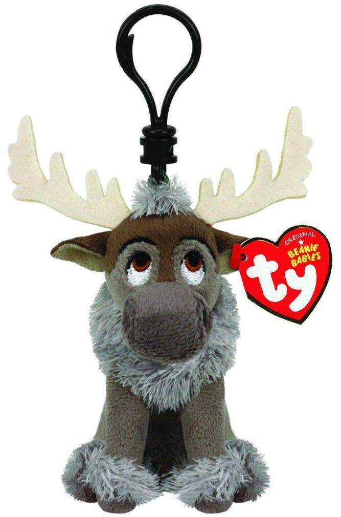 Plush Ty Beanie Boos Key Clip Frozen Sven Reindeer with Sound 9cm - Albagame