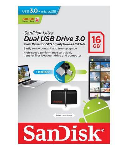 Usb 16GB SanDisk 3.0 Dual Drive - Albagame