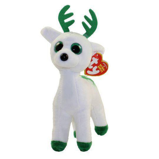 Plush Ty Beanie Babies Peppermint White Reindeer 15cm - Albagame