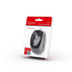 Mouse Gembird 6 Button G Laser Usb 800 2400 Dpi Black [08281] - Albagame