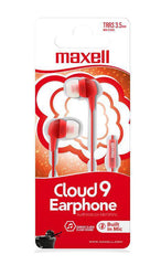 Earphone & Mic Maxell Eb-Cloud9 Red [77949] - Albagame