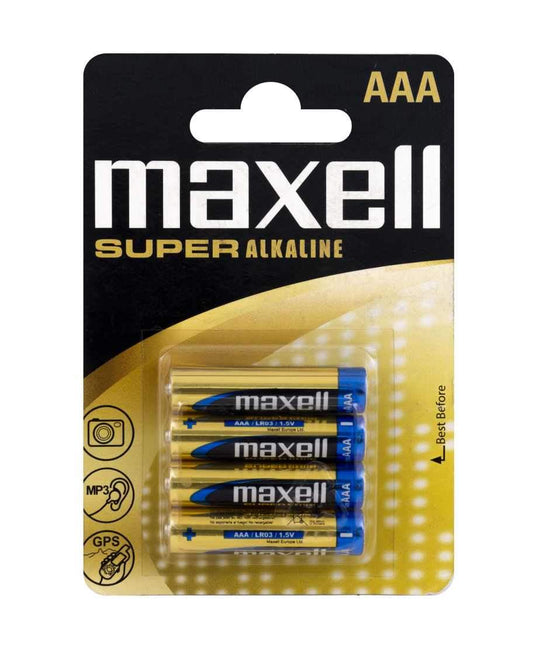 Batterie Maxell LR03 AAA 1.5V Super Alkaline Blister Pack (4Pcs) [16430] - Albagame