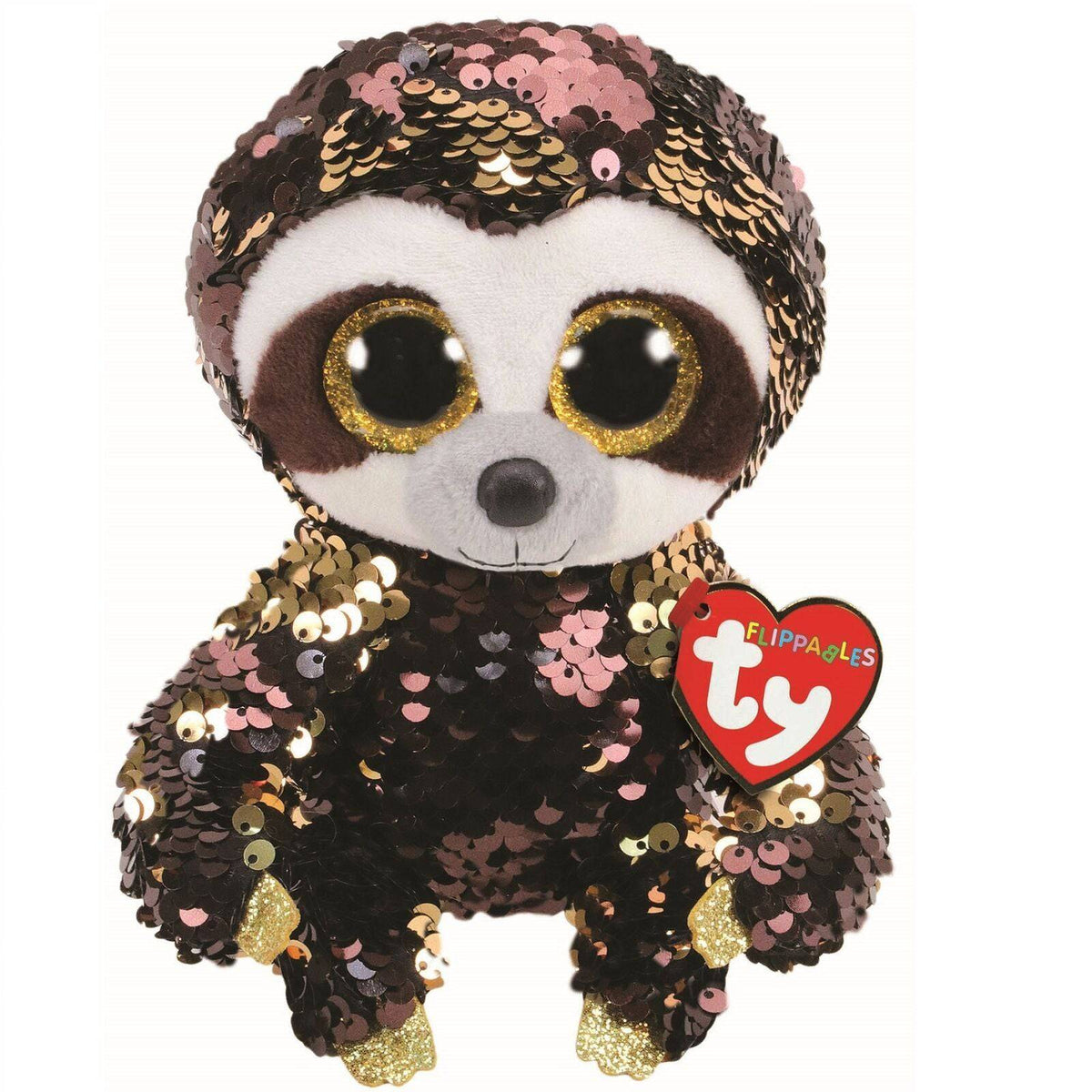 Plush Ty Beanie Boos Flippables Dangler Sequin Sloth 15cm - Albagame