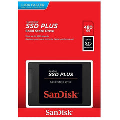 HD SSD 480GB SanDisk Internal 2.5" Plus Sata III Read 535Mb/S Write 445Mb/S[14675] - Albagame