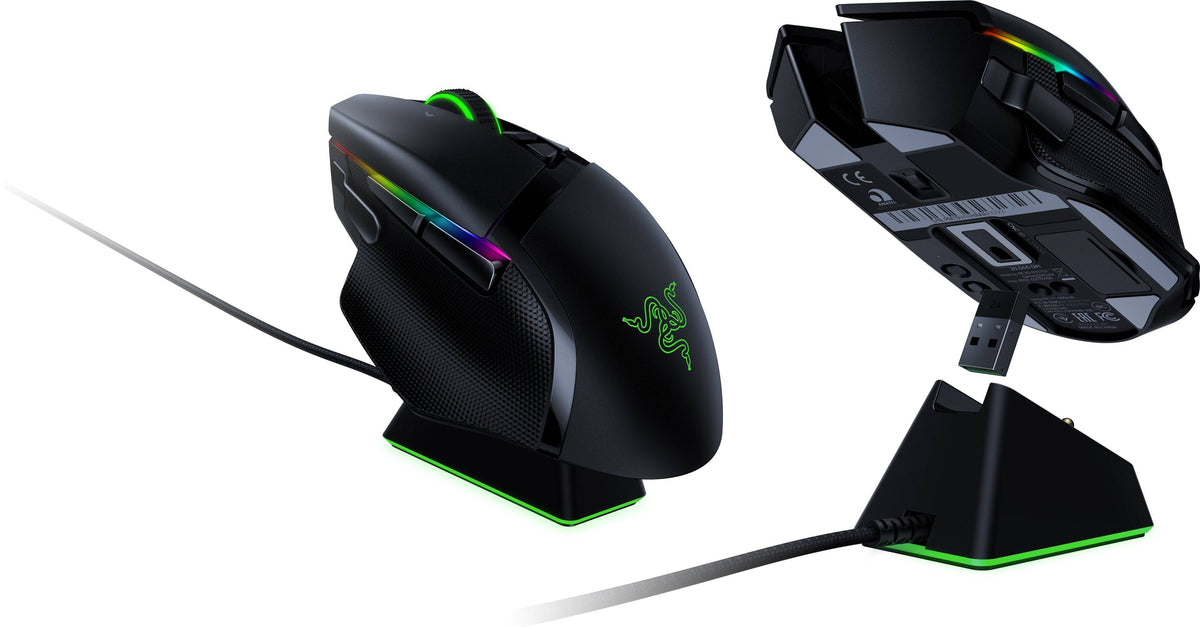 Mouse Razer Basilisk Ultimate & Charge Dock-Wireless & Wired Optical Chroma - Albagame