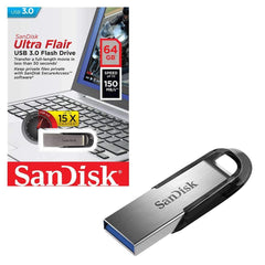Usb 64GB SanDisk Ultra Flair 3.0 Black [13670] - Albagame